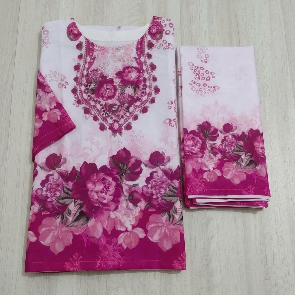 Vibrant Floral Magenta 2-Piece Suit - Image 3